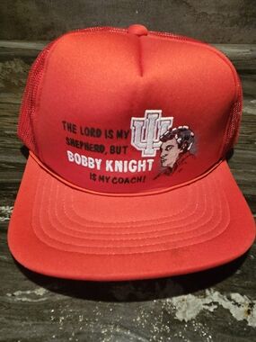 VINTAGE The Lord Is My Shepherd But Bobby Knight's Is My Coach SnapBack Hat IU